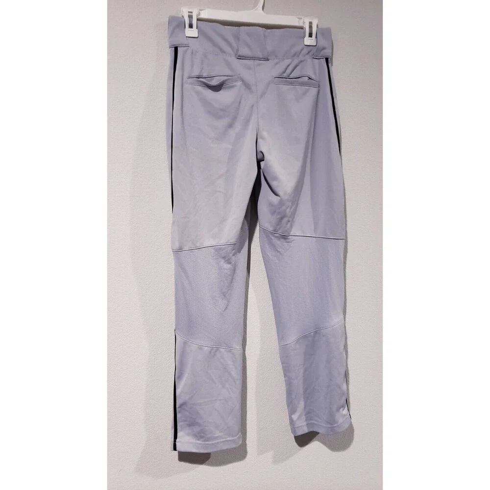 NIKE LongBall Grey Piped Long Hemmed Baseball Softball Pants Mens Size XL